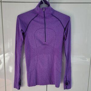 lululemon athletica Swiftly Tech 1/2 Zip Light Purple Size 2-4